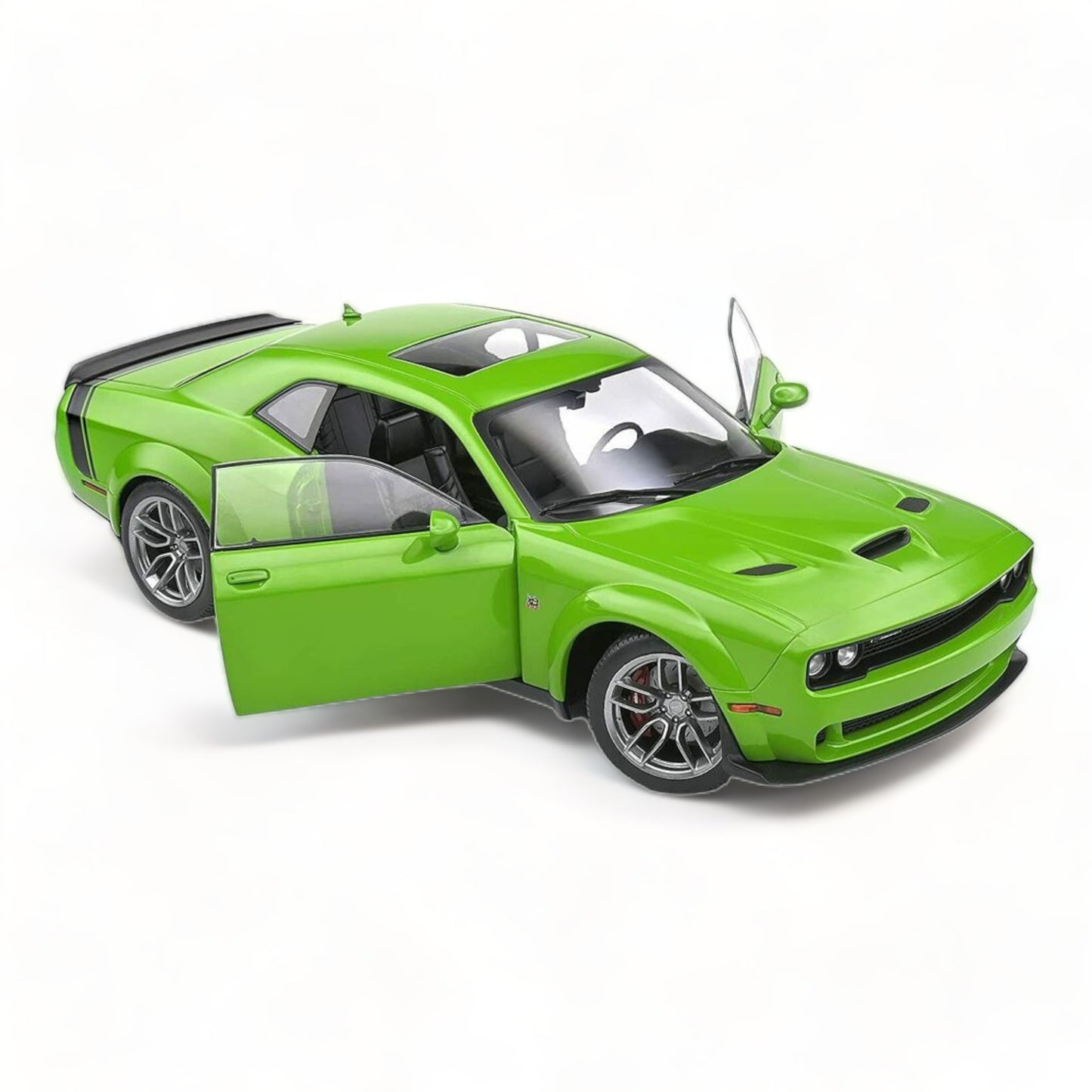 1/18 Diecast Dodge Challenger R/T SCAT Green Solido Model Car