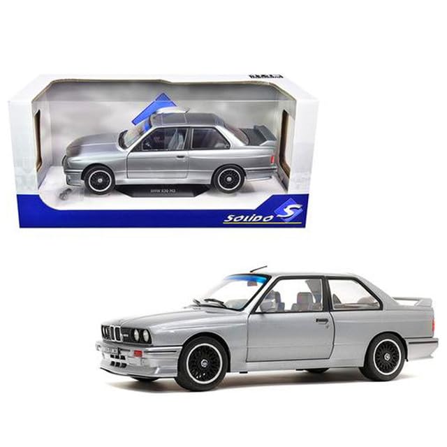 1990 BMW E30 M3 Silver Metallic 1-18 Diecast Model Car by Solido