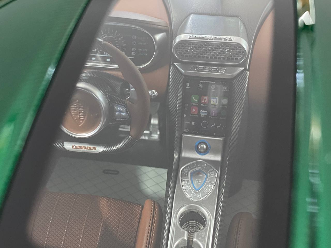 1/8 Resin FrontiArt Koenigsegg Regera | Green Tinted Carbon | Limited Edition