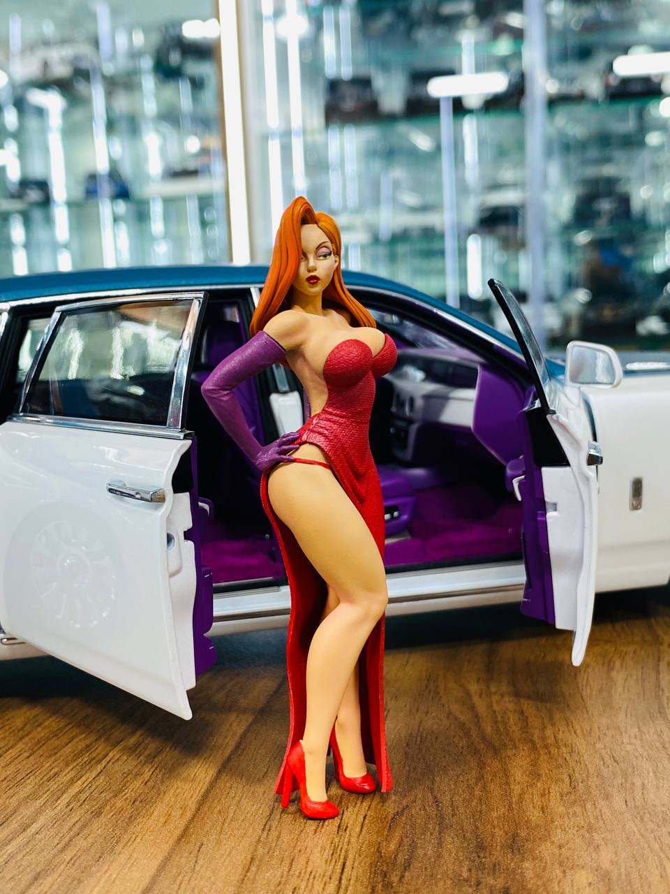 1/18 Scale Figure (Hand Made / Painted) Jessica Rabbit – dturman.com
