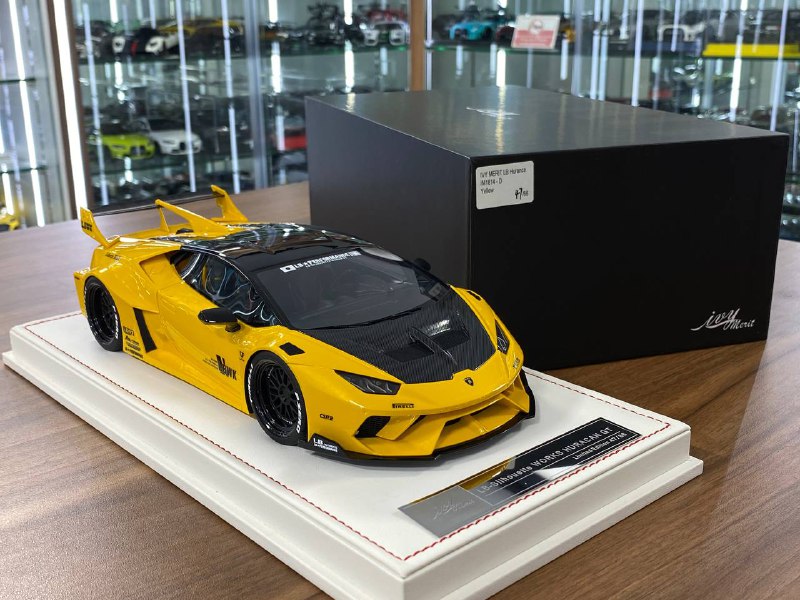 🚨Lamborghini Huracan GT LB-Works Resin Model – Yellow (1:18, Limited 66 pcs)