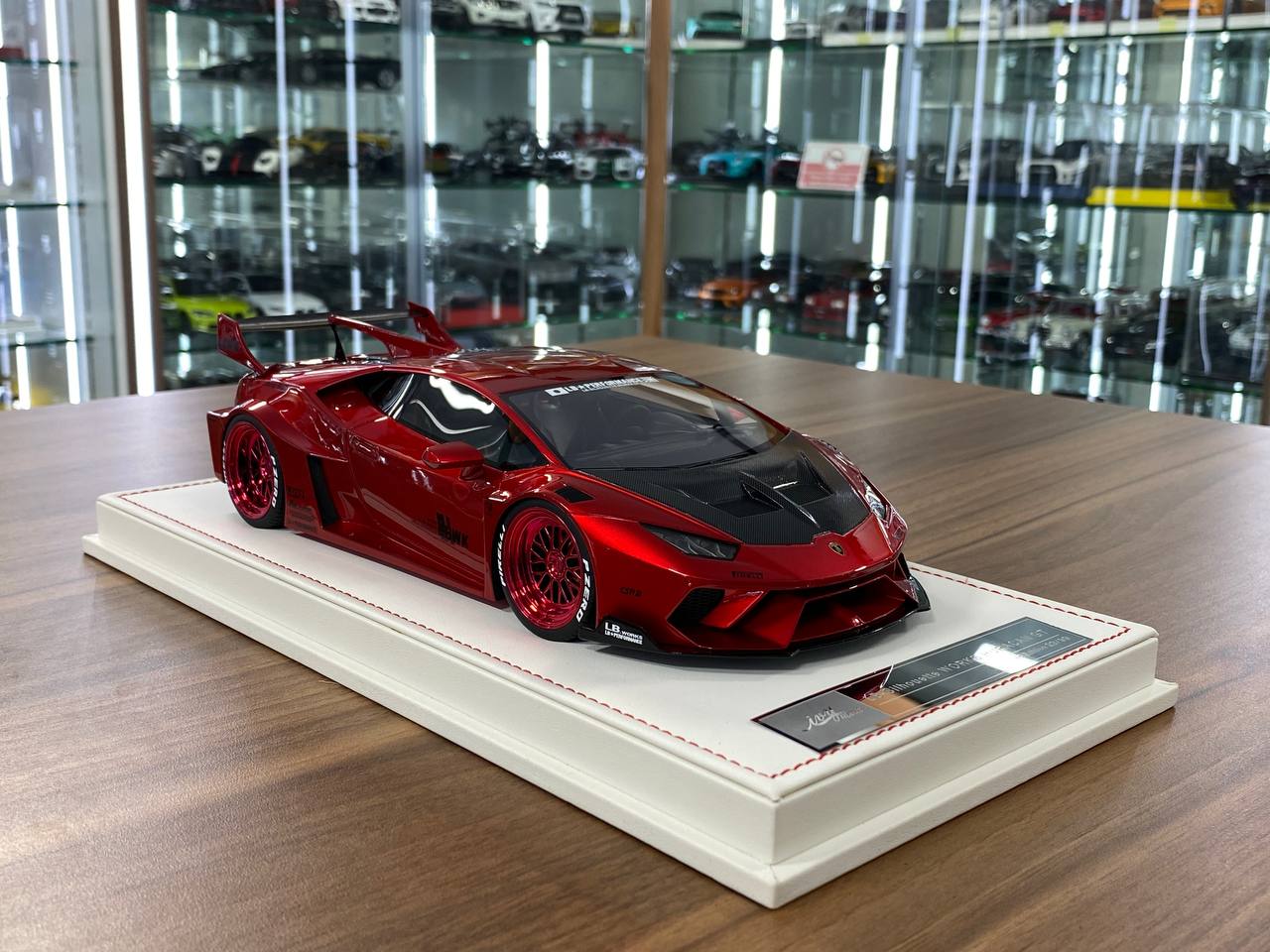 🚨1/18 Resin Lamborghini Huracan GT LB-Works – Metallic Red - Ltd