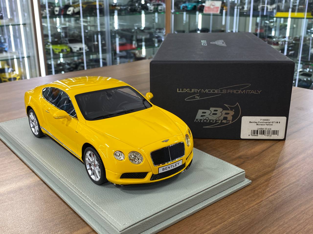 1/18 resin BBR Collection Bentley Continental GT V8 S Monaco Yellow Limited 20 pcs