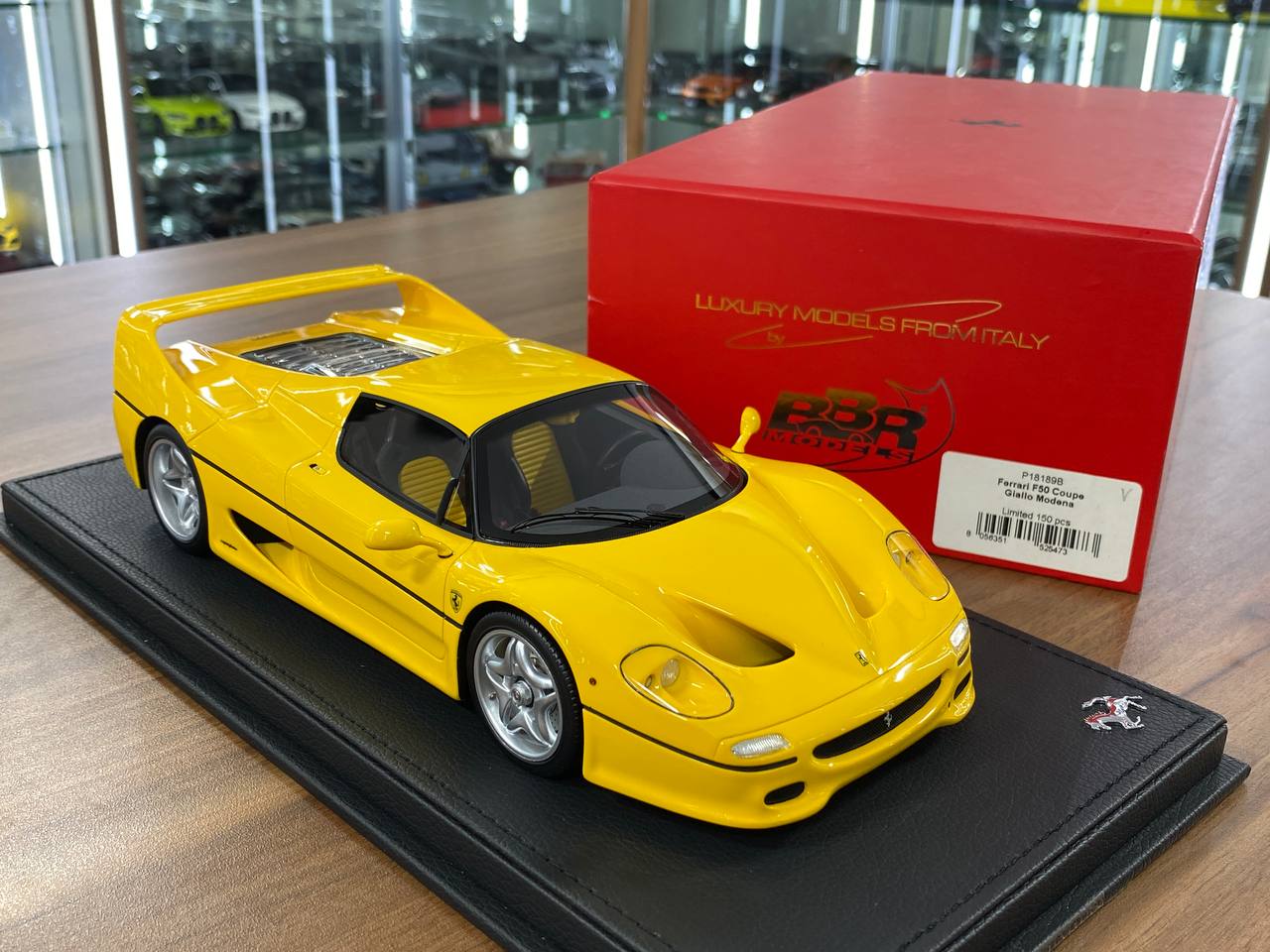 1:18 Resin Model BBR Collection Model Ferrari F50 Coupe – Giallo Modena (Limited 150 pcs – Dubai Collectors)