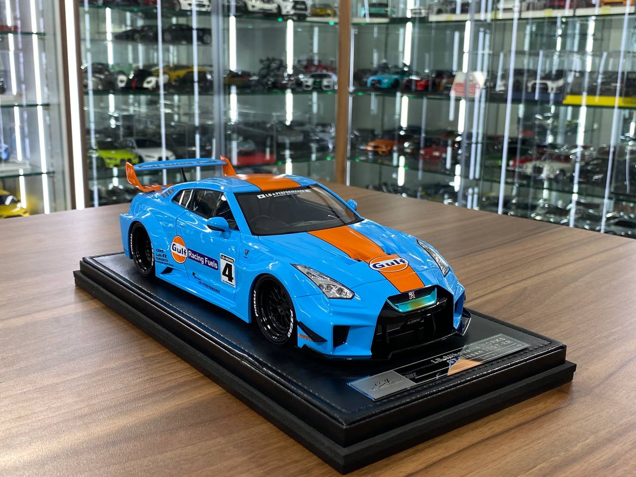 1:18 Resin Model IVY Merit Models Nissan GT-R R35 LBWK – Gulf