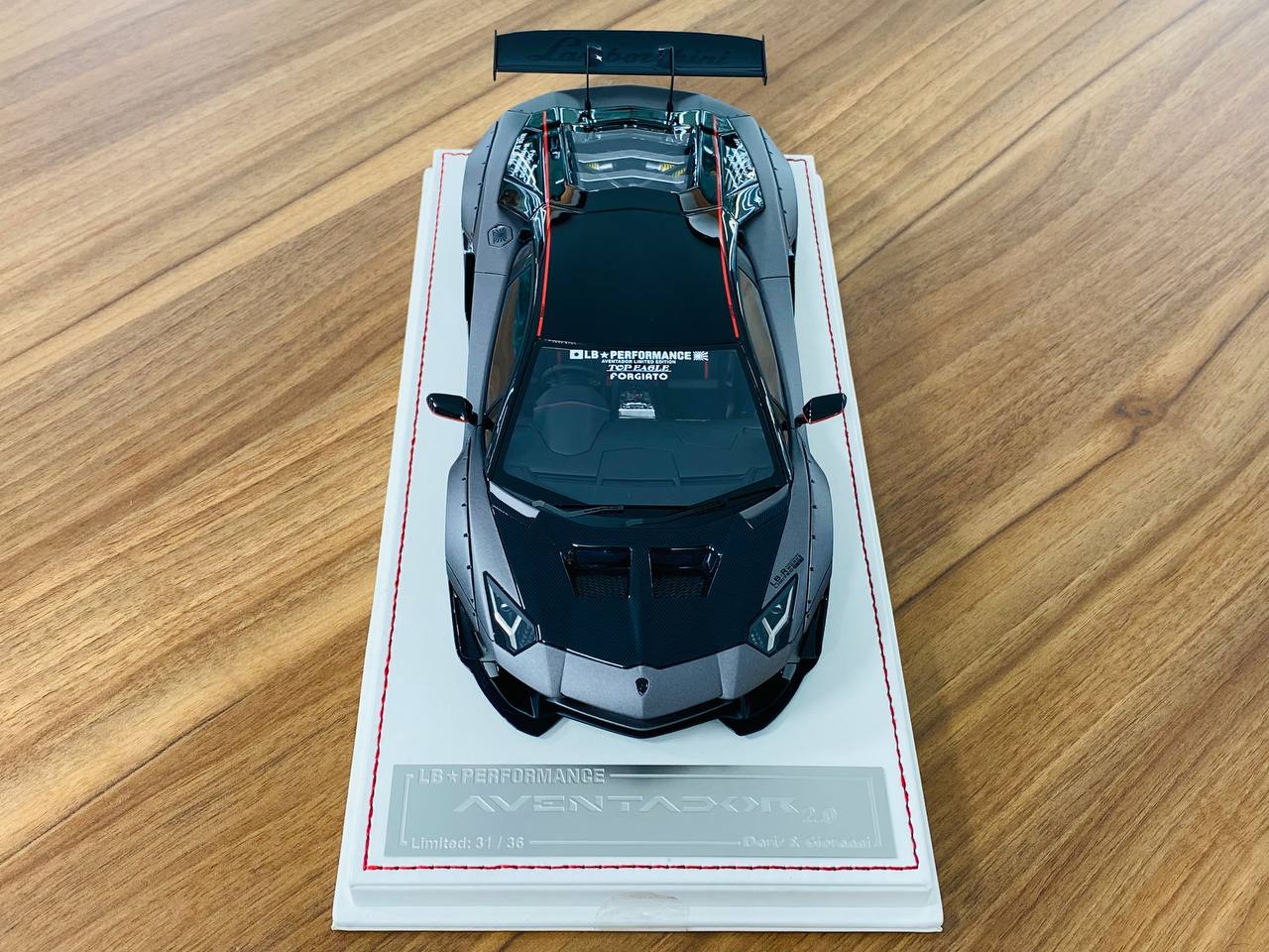 Davis & Giovanni Lamborghini Aventador 2.0 LB Performance Resin - Matt Metallic Grey | 1/18