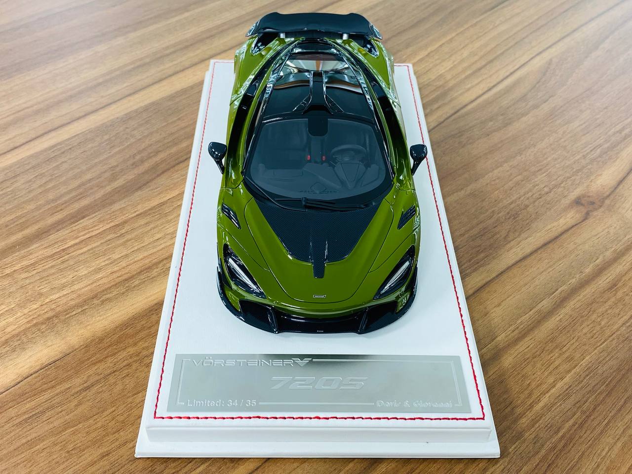 Davis & Giovanni McLaren 720S VORSTEINER Resin Model - Matt Metallic Grey | 1/18