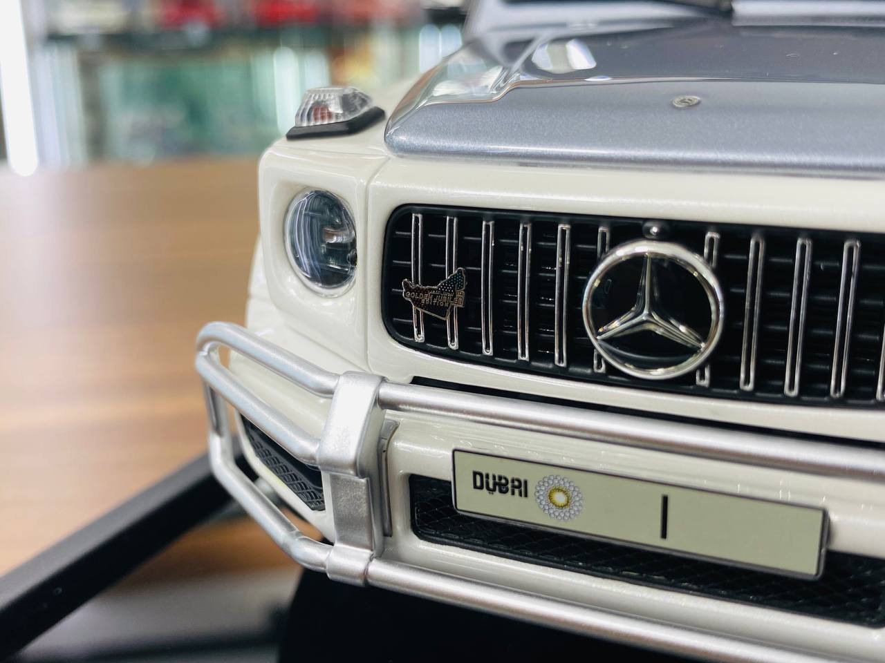 Exclusive 1/18 Mercedes-Benz AMG G-63 UAE Golden Jubilee Edition Model Car Motor Helix