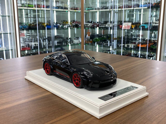 1/18 Resin Porsche 911 S/T (992) by Ivy Models in Black / Red – Limited 15pcs