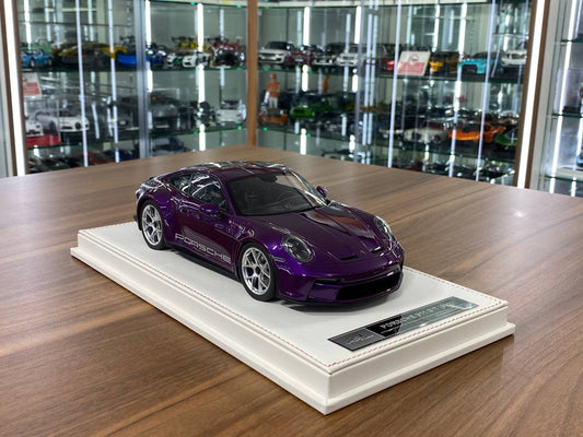1/18 Resin Porsche 911 S/T (992) by Ivy Models in Purple / Silver – Limited 15pcs