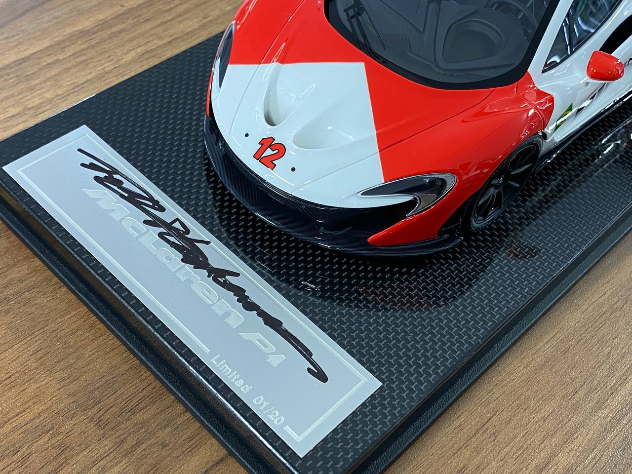Dino Models McLaren P1 #12 – Signed by Frank Stephenson (Marlboro, 1:18 Resin, Limited to 20 pcs)