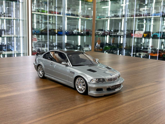 1/18 Resin OttO MobileBMW M3 E46 GTR Street Road Version Silver – Limited 2500pcs