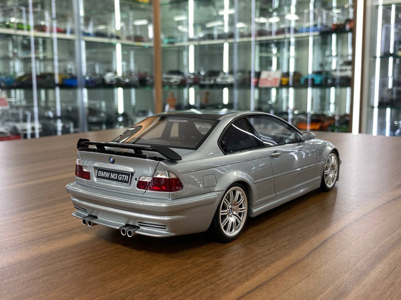 1/18 Resin OttO MobileBMW M3 E46 GTR Street Road Version Silver – Limited 2500pcs