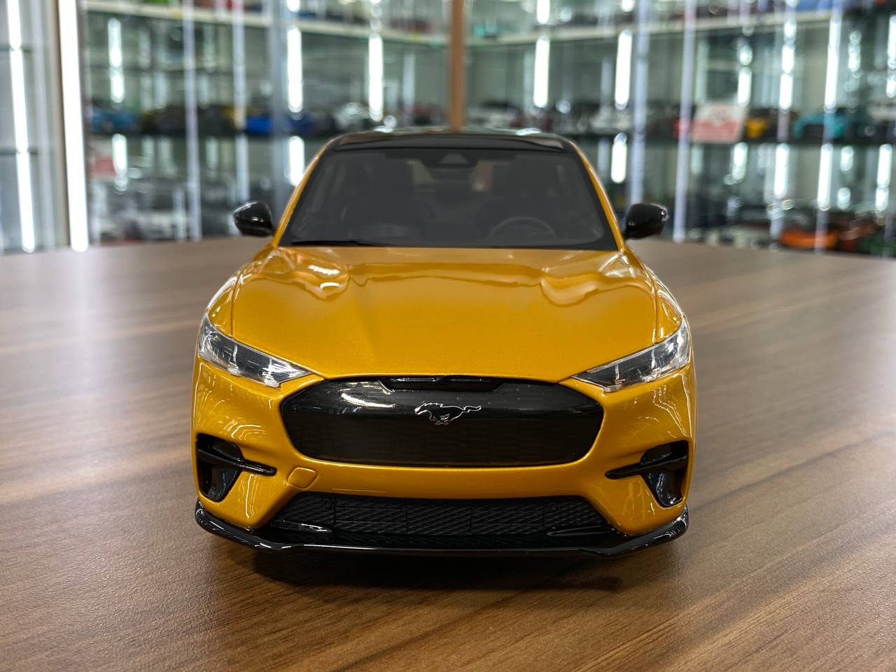 1/18 Resin Ford Mustang Mach-E GT Performance by OttO Mobile in Yellow – Limited 999pcs