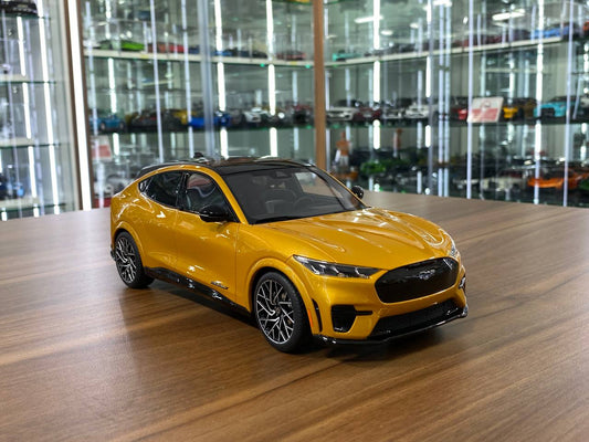 1/18 Resin Ford Mustang Mach-E GT Performance by OttO Mobile in Yellow – Limited 999pcs