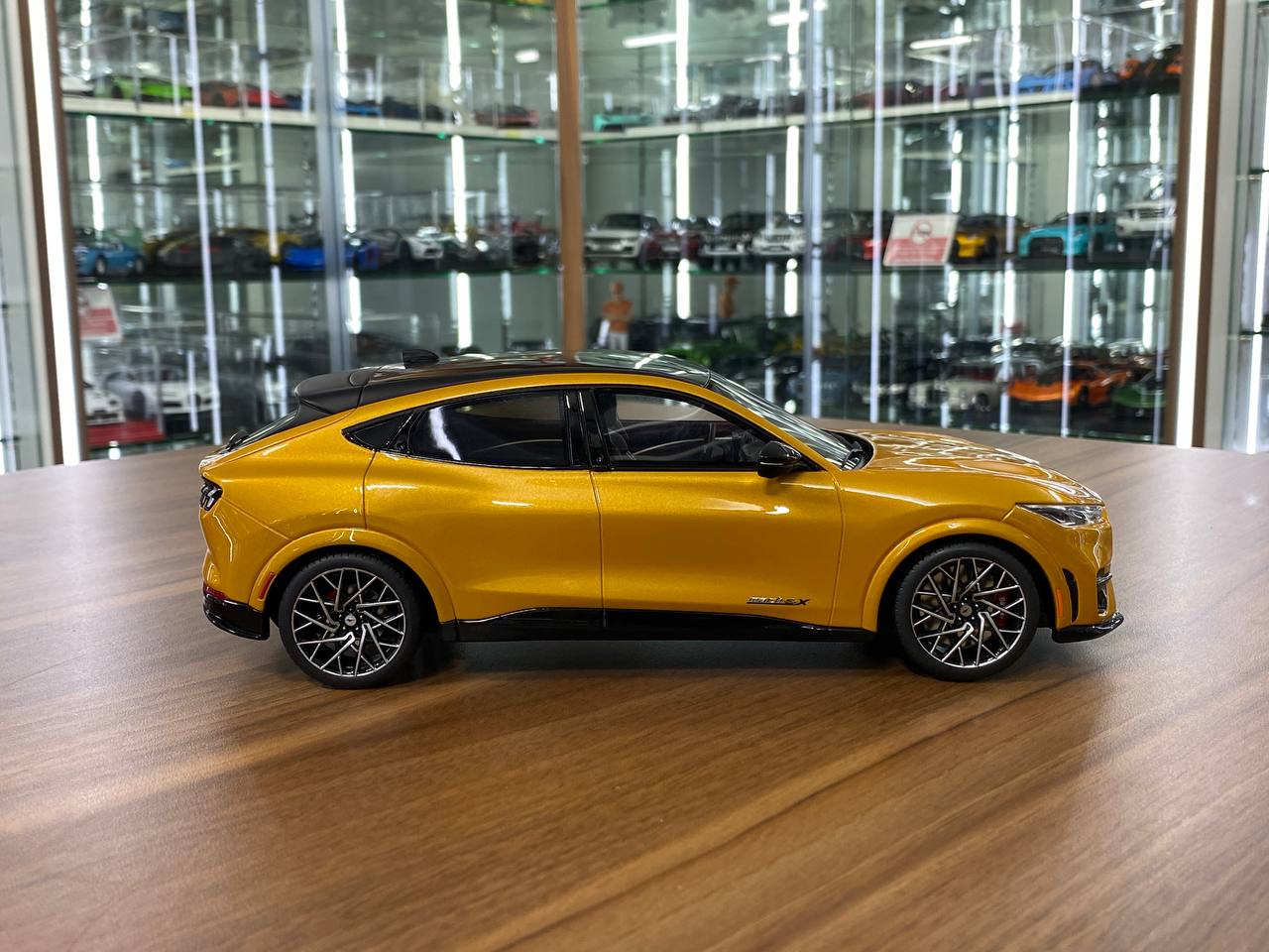 1/18 Resin Ford Mustang Mach-E GT Performance by OttO Mobile in Yellow – Limited 999pcs
