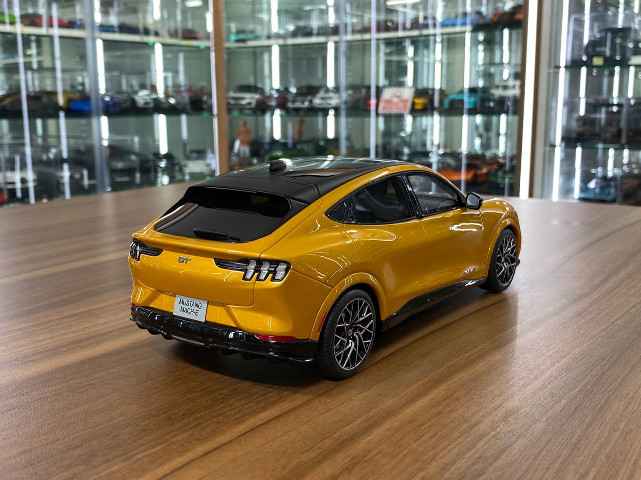 1/18 Resin Ford Mustang Mach-E GT Performance by OttO Mobile in Yellow – Limited 999pcs