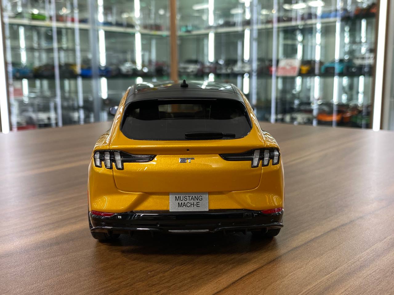 1/18 Resin Ford Mustang Mach-E GT Performance by OttO Mobile in Yellow – Limited 999pcs