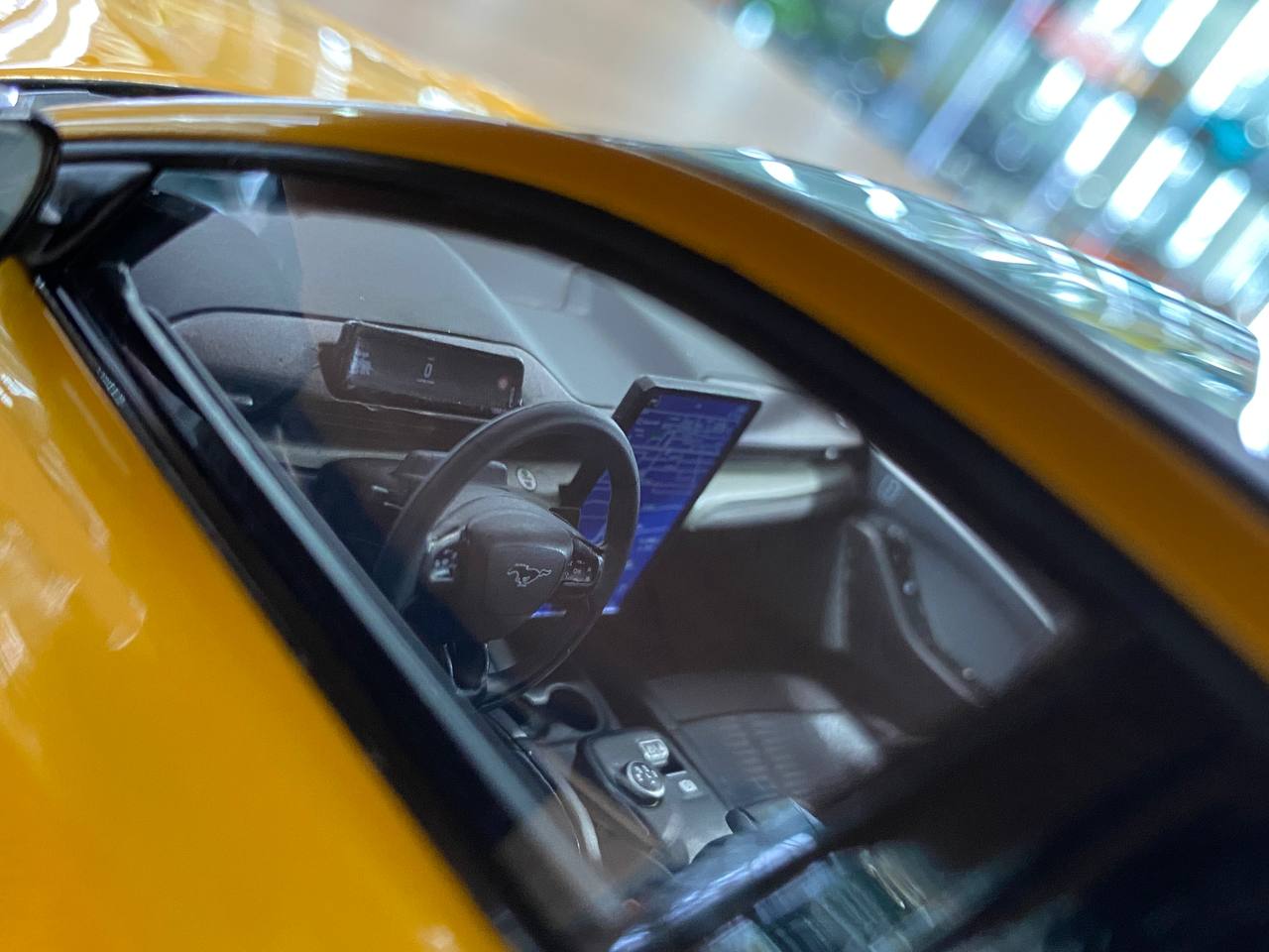 1/18 Resin Ford Mustang Mach-E GT Performance by OttO Mobile in Yellow – Limited 999pcs