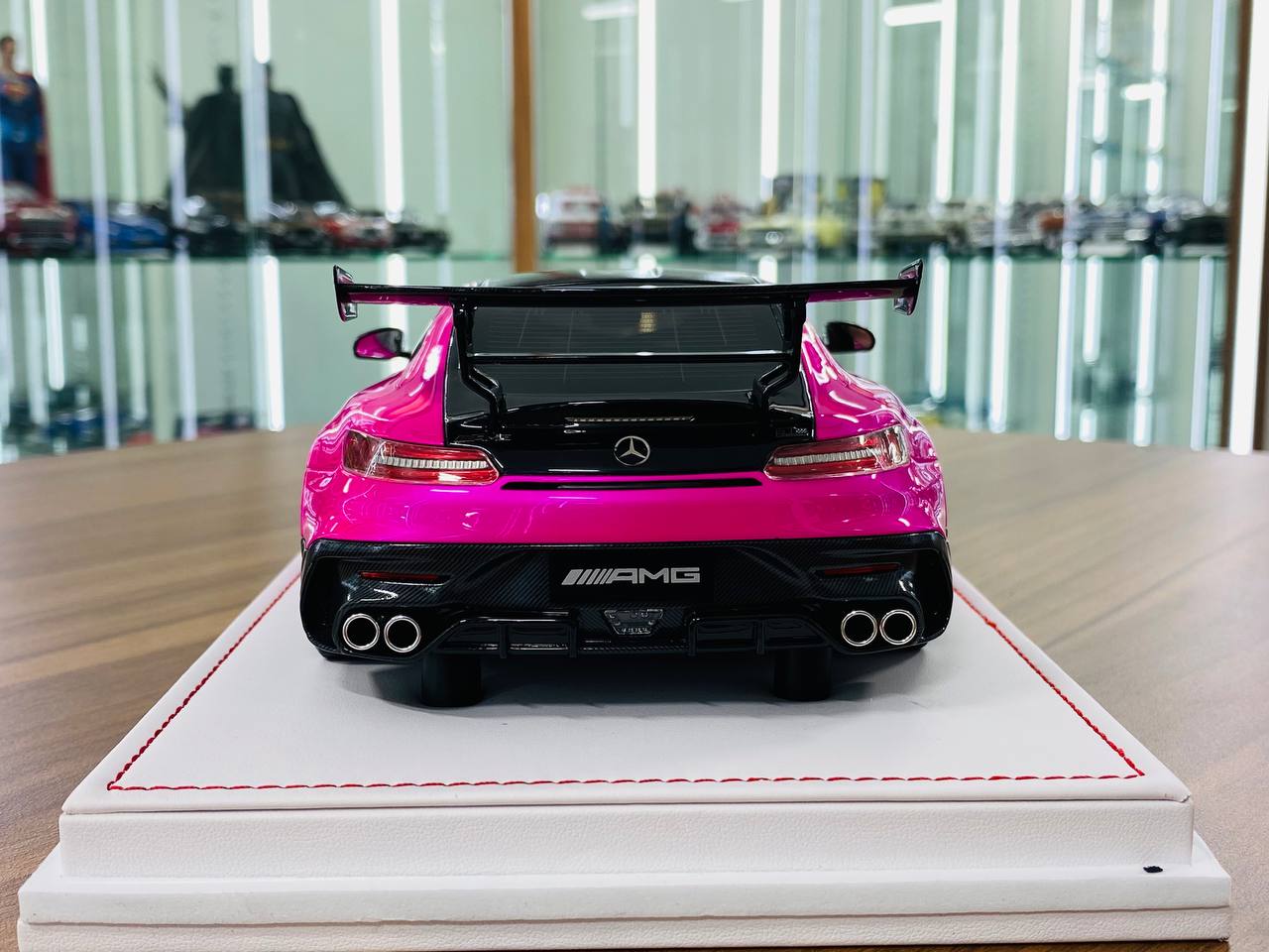 1/18 Resin Model - IVY Models Mercedes AMG GT Black Series in White Pink, Limited to 50 Pieces