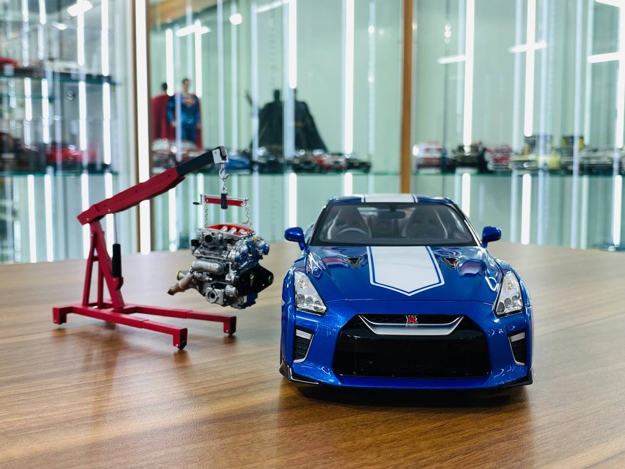 1/18 Diecast - MotorHelix Nissan GT-R R35 50th Anniversary in Wangan Blue, Limited to 1199 Pieces