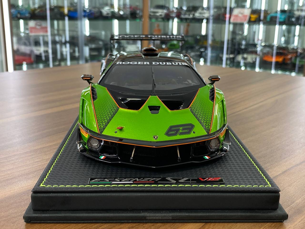 1/18 Resin Lamborghini Essenza #63 Green by MR Collection