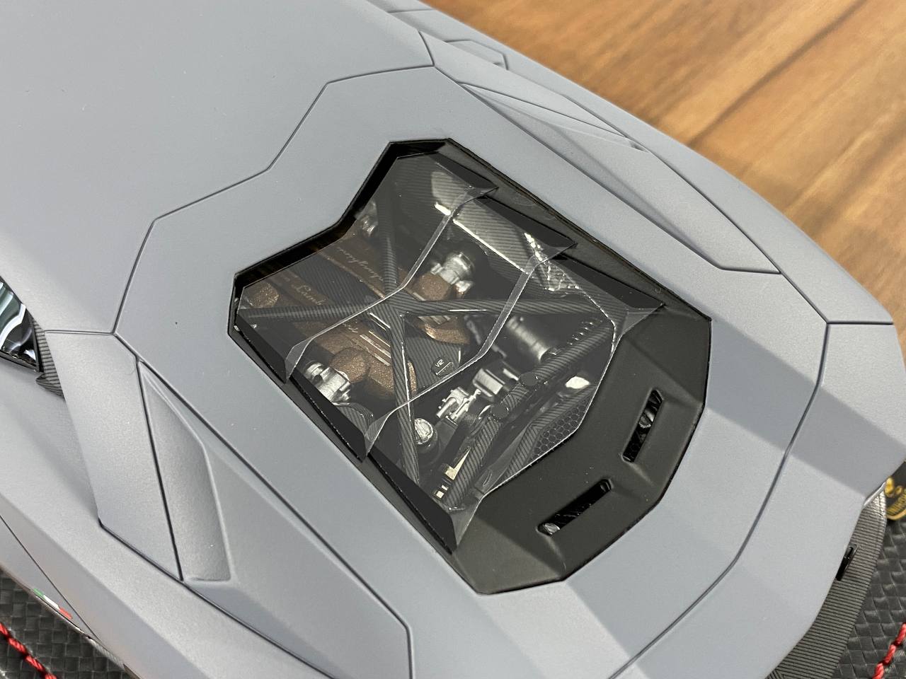 1/18 Resin MR Collection Models Lamborghini Aventador ULTIMATE Grigio Acheso