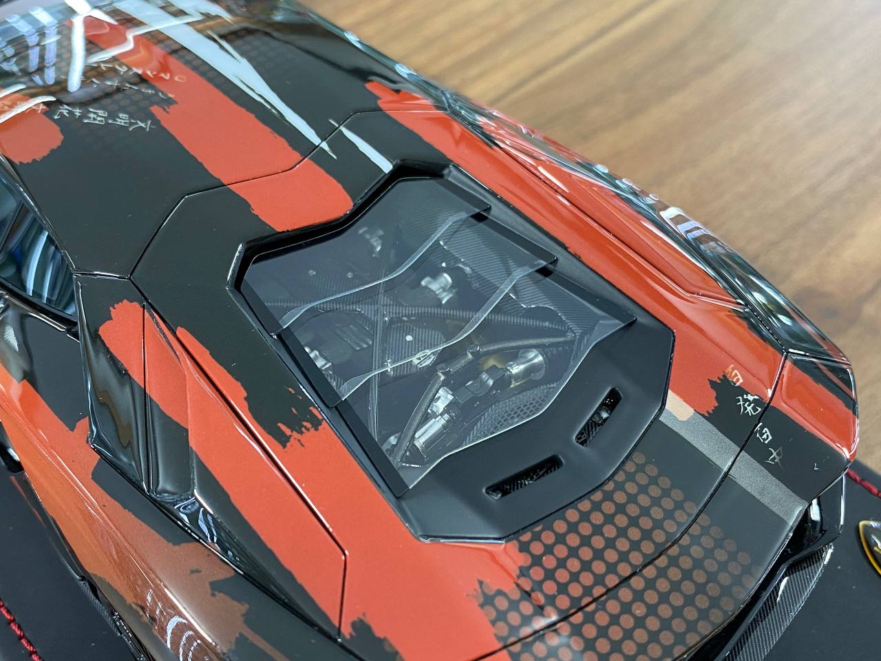 1/18 Resin Lamborghini Aventador S Black & Mix – MR Collection Limited 20 pcs