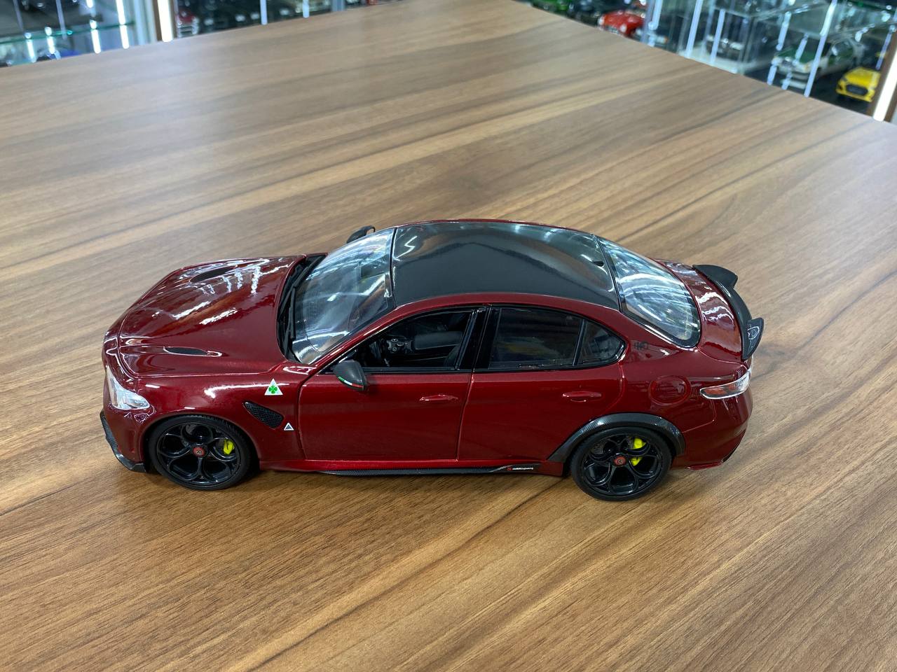 1/18 Diecast Alfa Romeo Giulia GTAm 2020 Dark Red Bburago Model Car