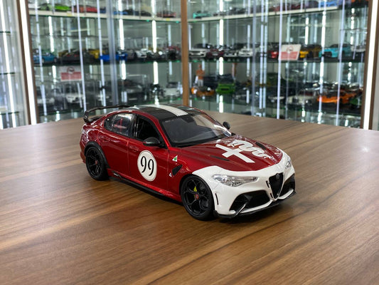 1/18 Diecast Bburago Alfa Romeo Giulia GTAm #99 Dark Red