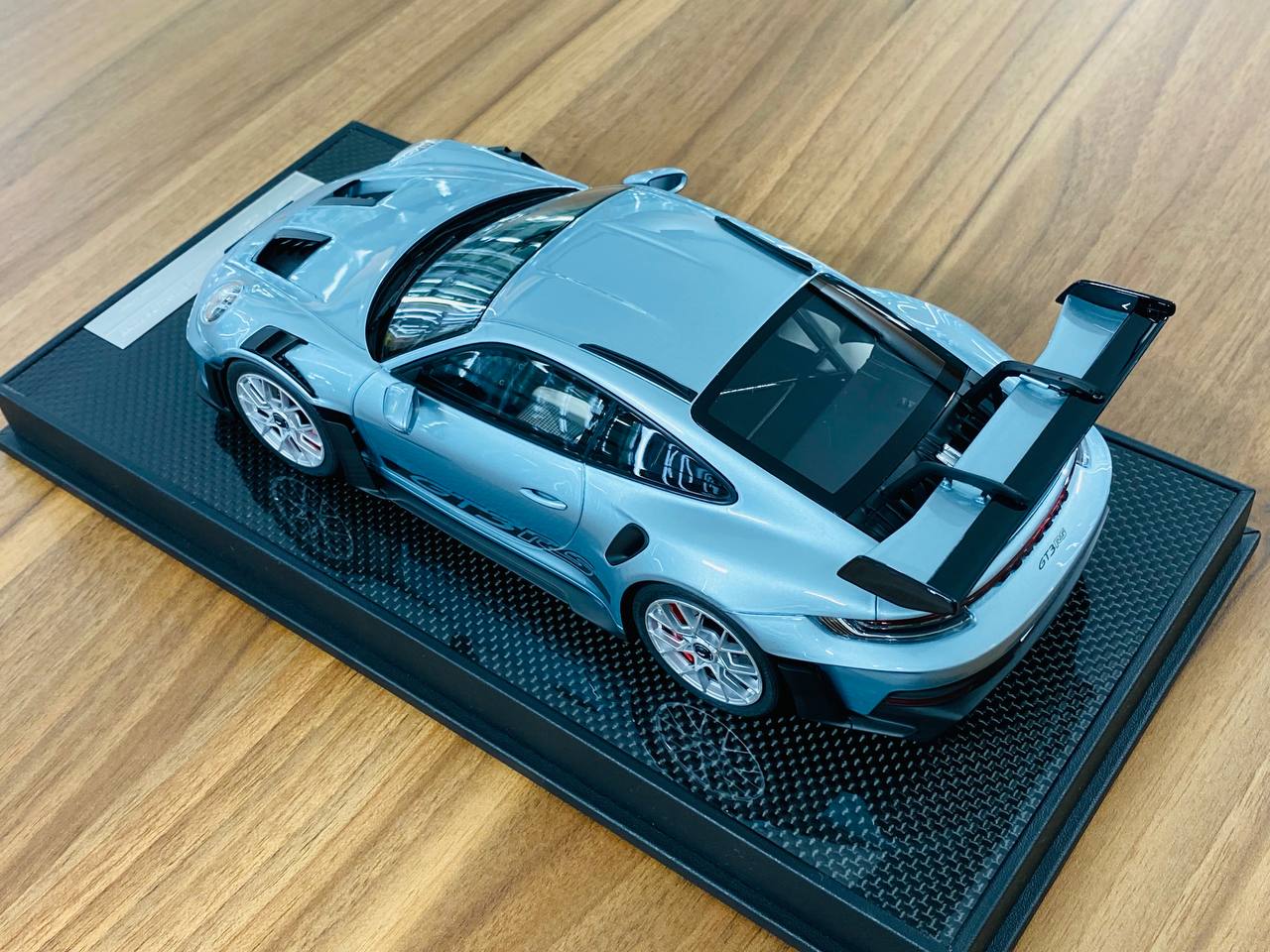 1/18 Resin Model - Timothy & Pierre Porsche 911 GT3 RS Weissach Package in Ice Blue, Limited to 40 Pieces