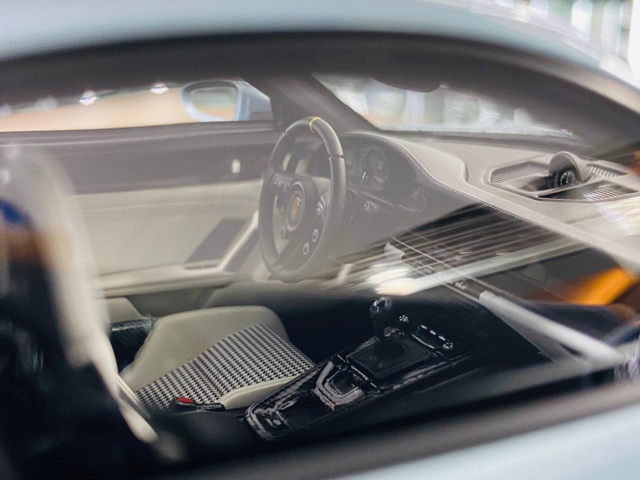 1/18 Resin Model - Timothy & Pierre Porsche 911 GT3 RS Weissach Package in Ice Blue, Limited to 40 Pieces