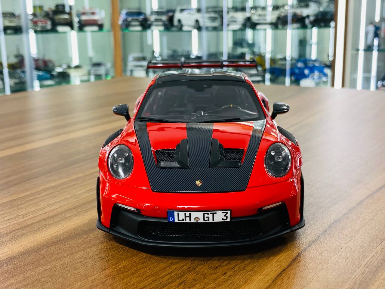 1/18 Diecast - Norev Porsche 911 (992) GT3 RS Weissach Package (2022) in Indichrot (Red), Limited 500 Pieces