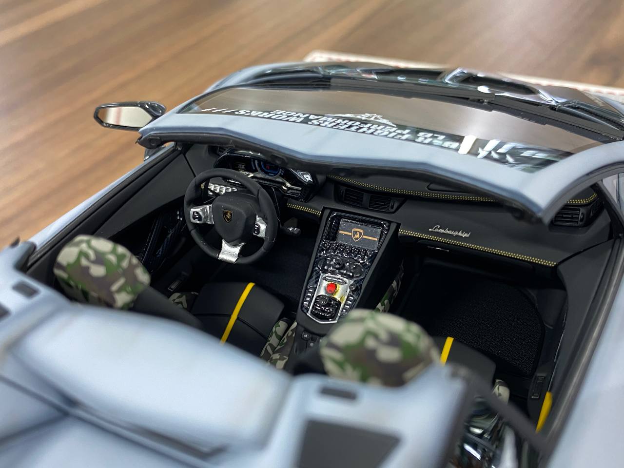1/18 Resin Lamborghini Aventador LP 720-4 Roadster LBWK – Davis & Giovanni Matt Grey Zero Fighter Limited 36 pcs