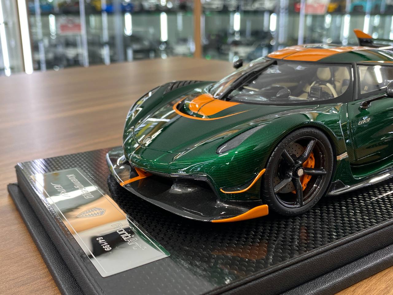 1/18 Resin Koenigsegg Jesko – FrontiArt Green Tinted Carbon - Limited 199 pcs