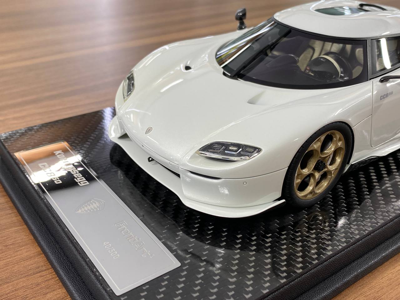 1/18 Resin Koenigsegg CC850 – FrontiArt Crystal White - Limited 500 pcs