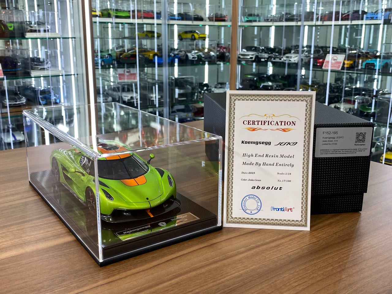 1/18 Resin Koenigsegg Jesko – FrontiArt Jesko Green Limited 100
