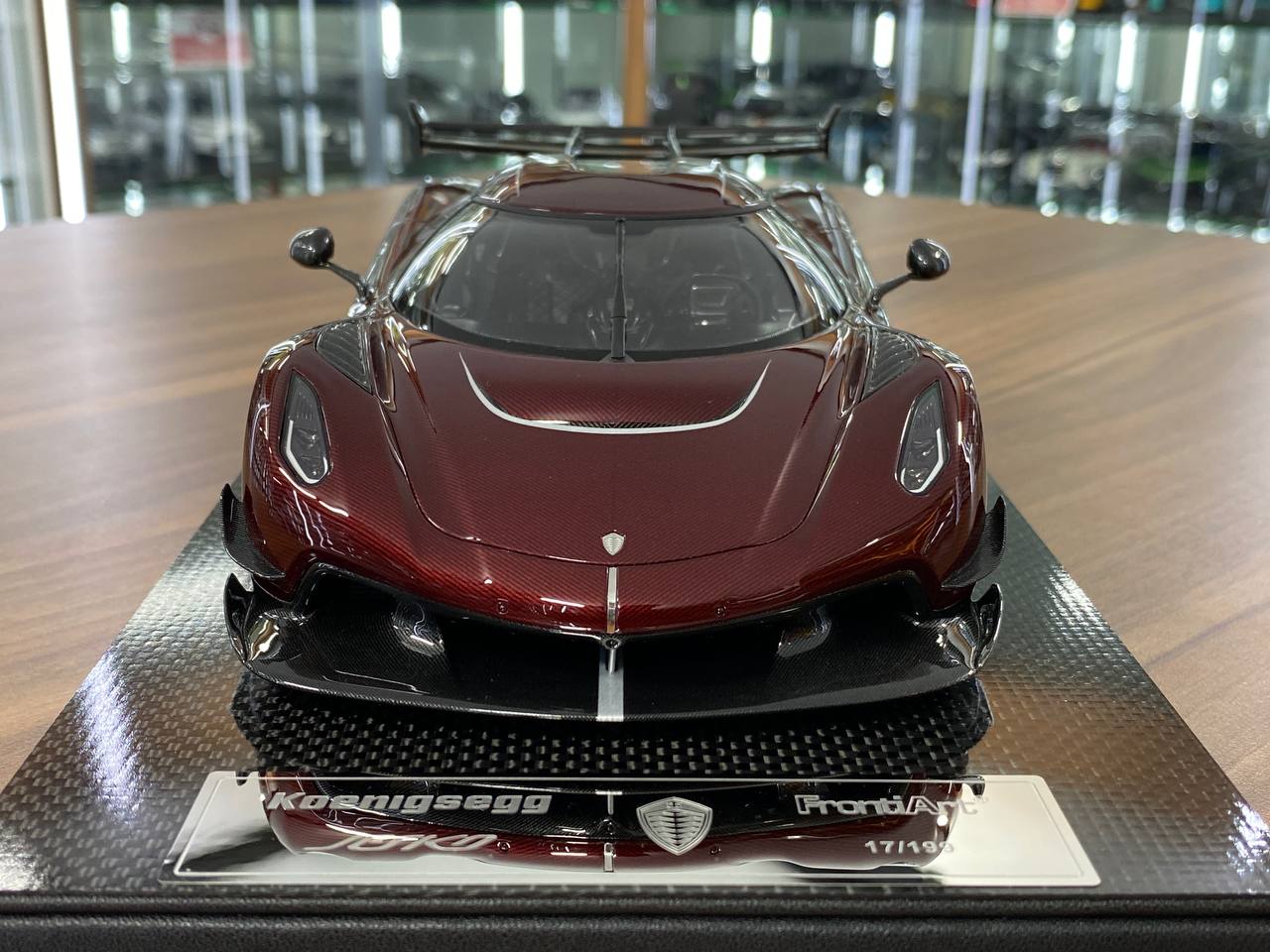 1/18 Resin Koenigsegg Jesko – FrontiArt Red Tinted Carbon = Limited 199 pcs