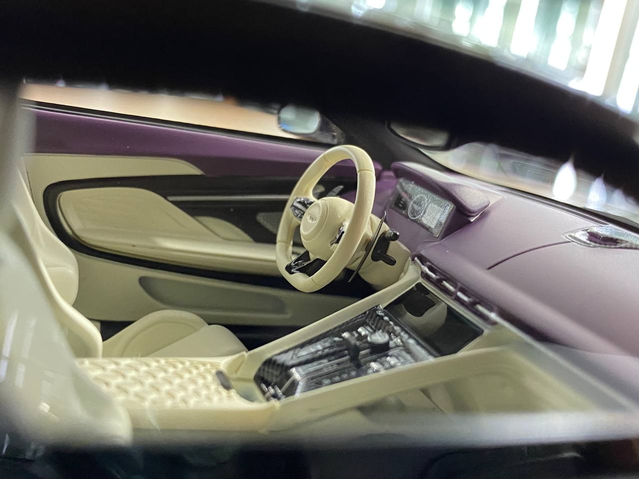 1/18 Resin Aston Martin DB12 Coupe – MotorHelix Zenith White  Limited 99 Pcs