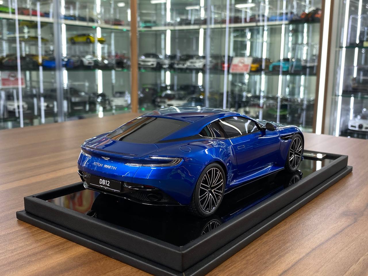 1/18 Resin Aston Martin DB12 Coupe – MotorHelix Ion Blue Limited 99