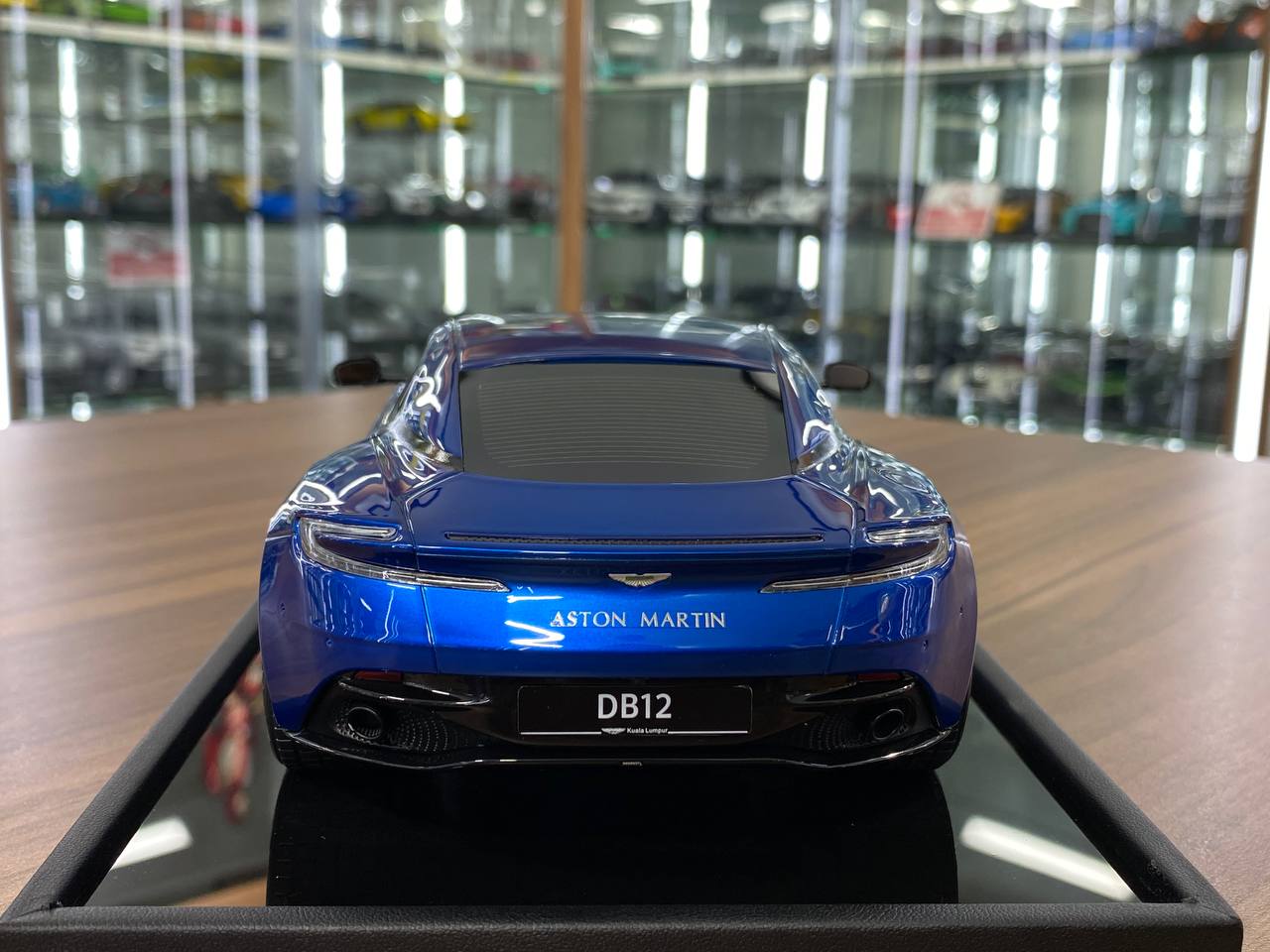 1/18 Resin Aston Martin DB12 Coupe – MotorHelix Ion Blue Limited 99