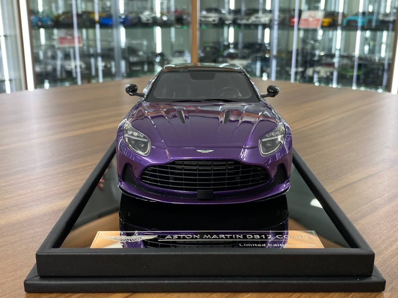 1/18 Resin Aston Martin DB12 Coupe – MotorHelix Digital Violet - Limited 99pcs