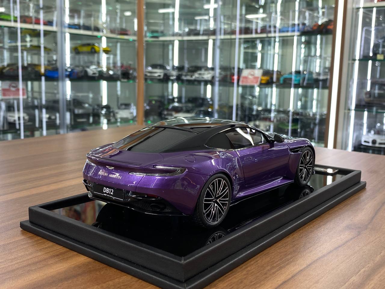 1/18 Resin Aston Martin DB12 Coupe – MotorHelix Digital Violet - Limited 99pcs
