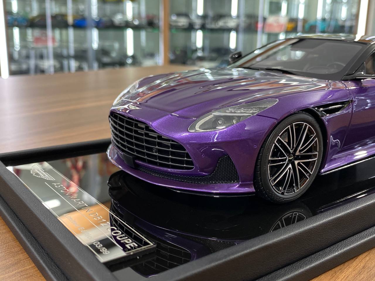 1/18 Resin Aston Martin DB12 Coupe – MotorHelix Digital Violet - Limited 99pcs