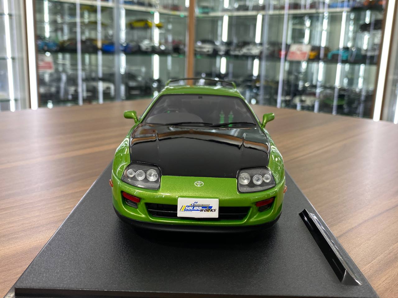 1/18 Diecast Toyota Supra MK4 (A80) Solido Works 1993 Green /  black
