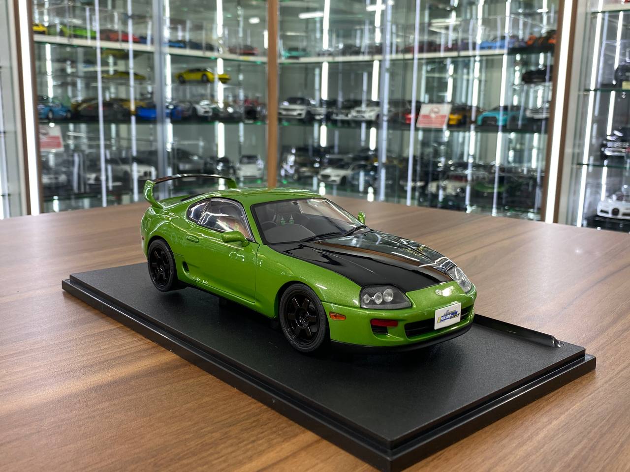 1/18 Diecast Toyota Supra MK4 (A80) Solido Works 1993 Green /  black