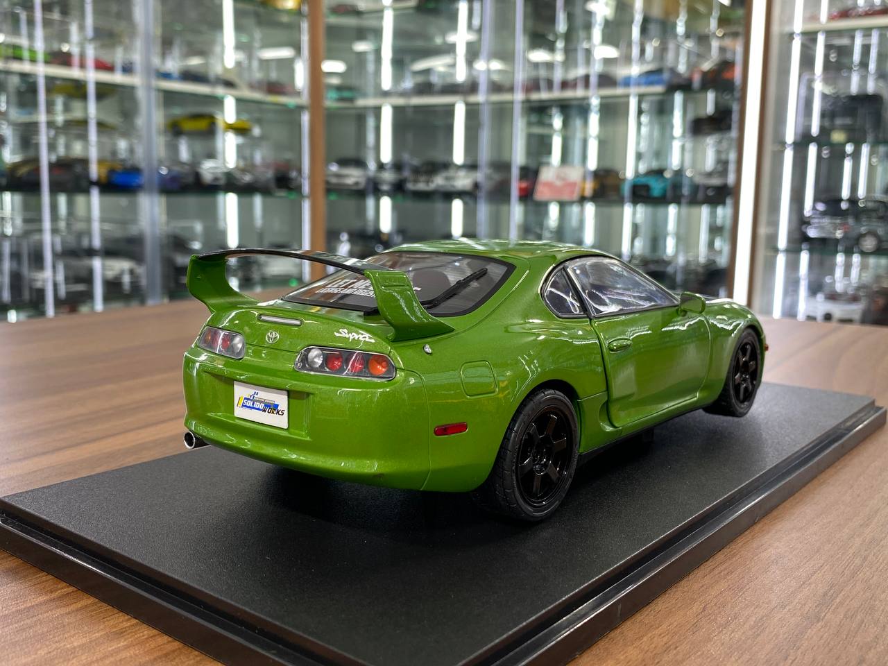 1/18 Diecast Toyota Supra MK4 (A80) Solido Works 1993 Green /  black