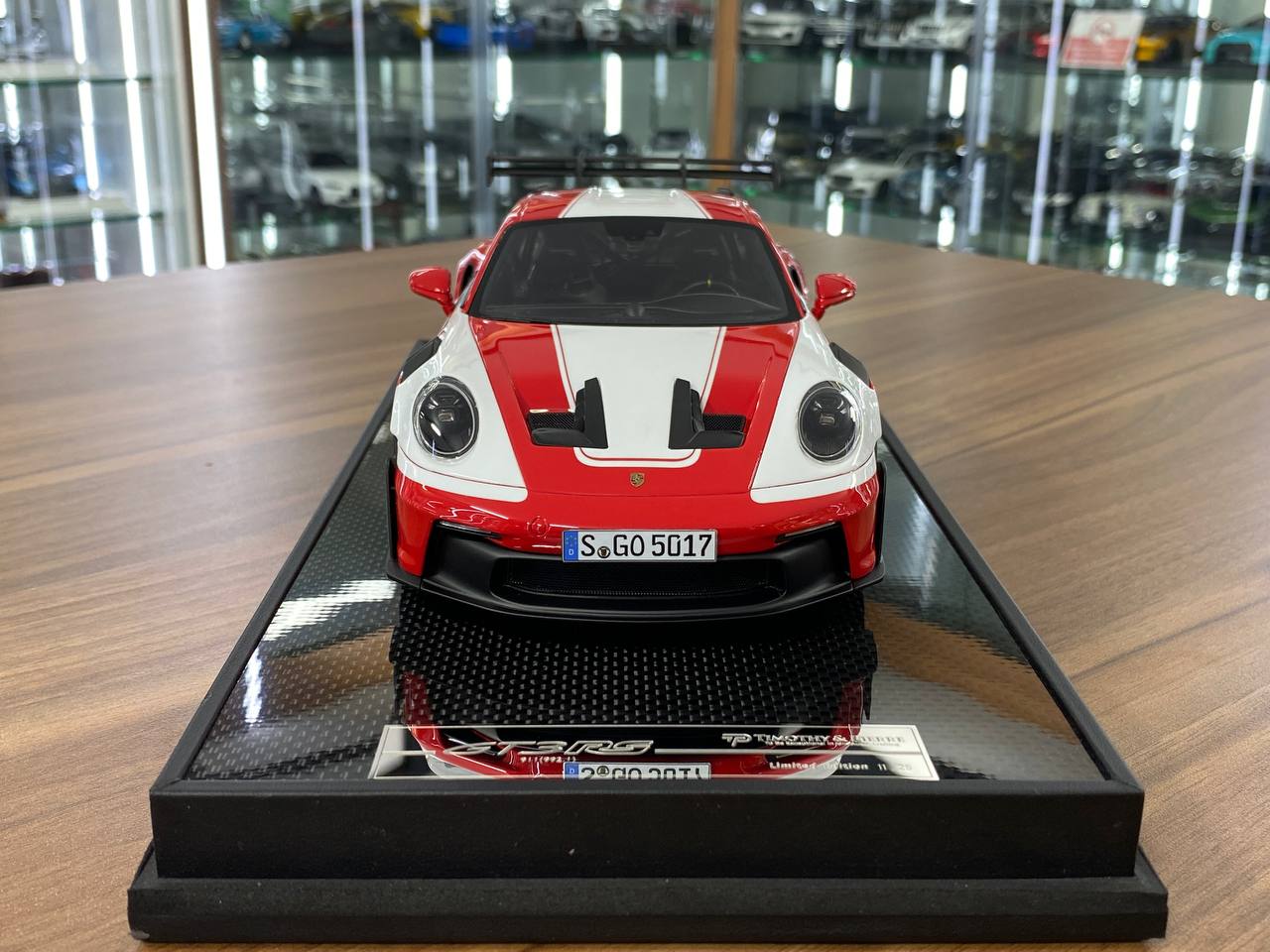 1/18 Resin Timothy & Pierre Porsche 911 GT3 RS (992.1)  Salzburg Livery / red rim Limited Edition: 25 pcs