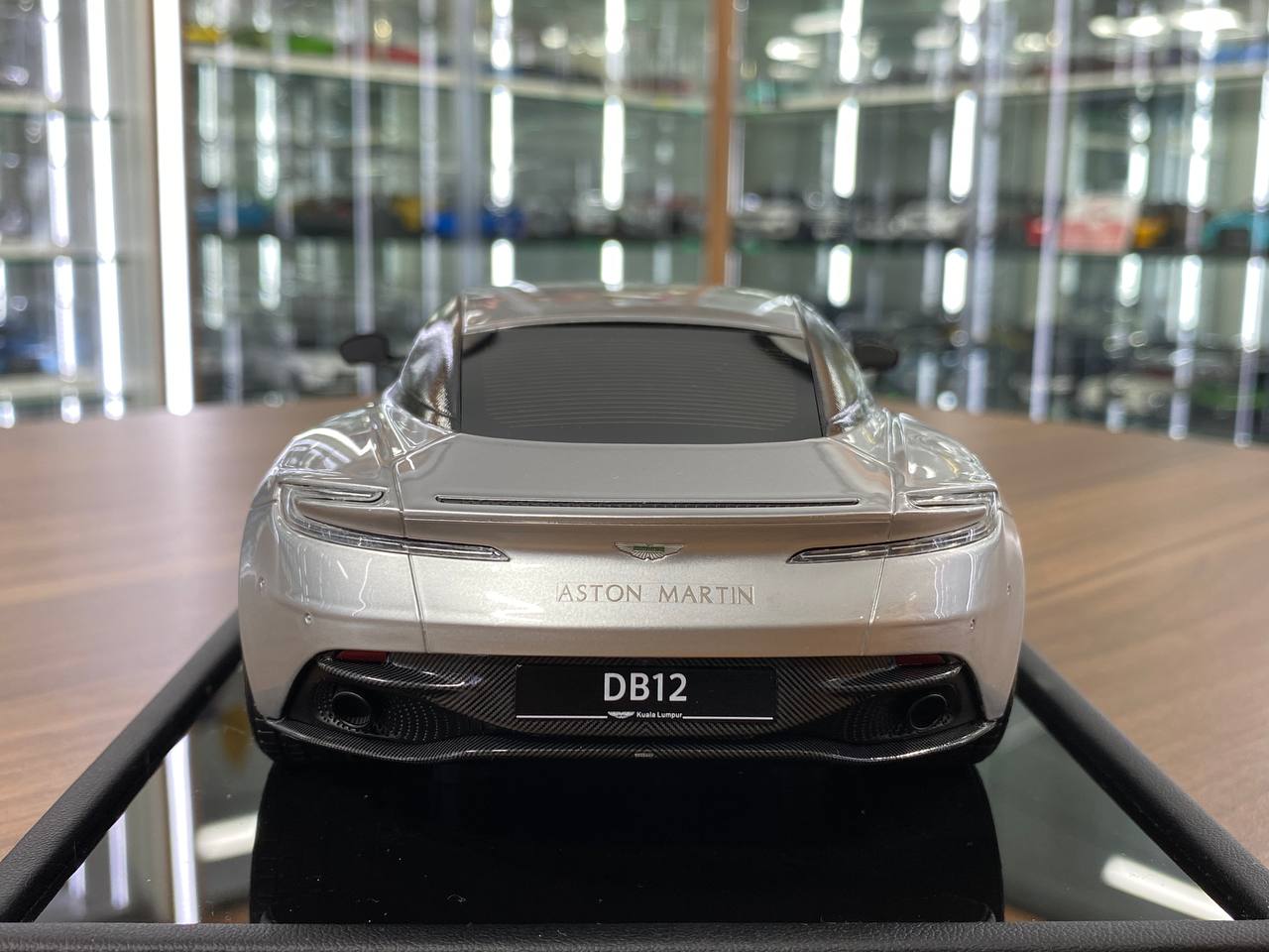 1/18 Resin MotorHelix Aston Martin DB12 Coupe Lightning Silver Limited Edition: 99 pcs