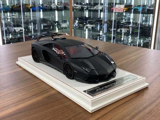 1/18 Resin Lamborghini AVENTADOR Novitec TORADO by Davis & Giovanni in Matt Black , ADV1 rim Limited- 1 of 1